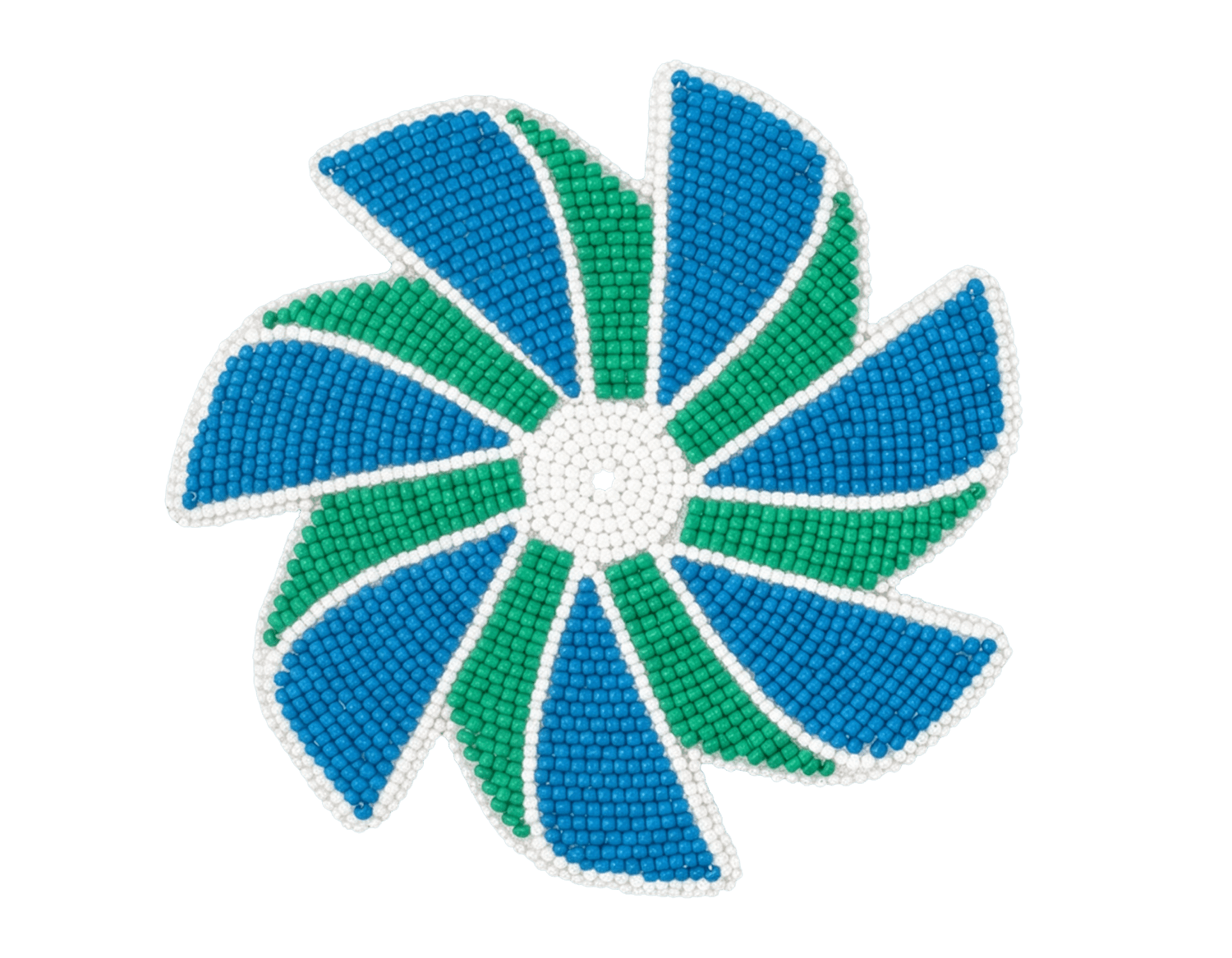 beaded pinwheel, similar to the SOAR logo.